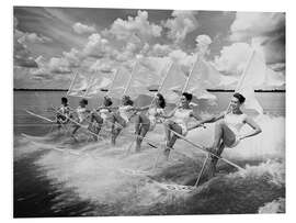 Foam board print Water Ski Parade of Women