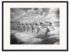 Gerahmter Kunstdruck Wasserski-Parade der Frauen