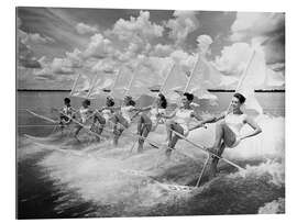 Tableau en plexi-alu Water Ski Parade of Women