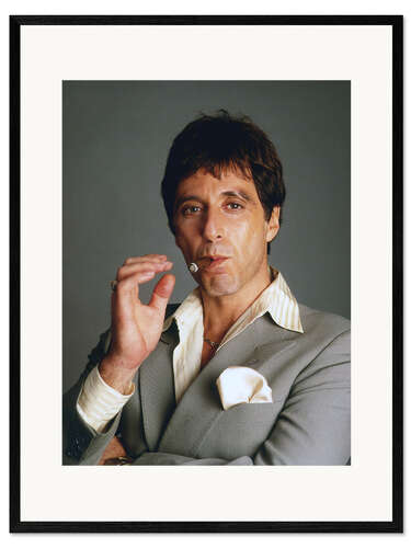 Kehystetty taidepainatus Al Pacino in Scarface, 1983