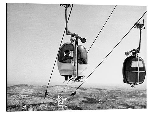 Alubild Skilift fährt auf den Mount Snow, 1962