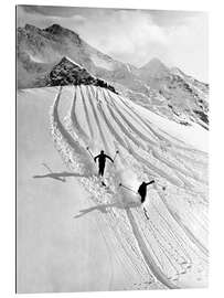 Gallery print Downhill Skiing in The Mountains, 1937