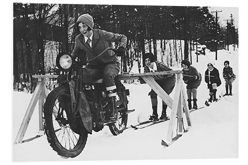 Cuadro de PVC Motorcycle Skiing, 1937