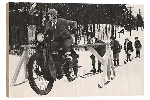 Trebilde Motorcycle Skiing, 1937