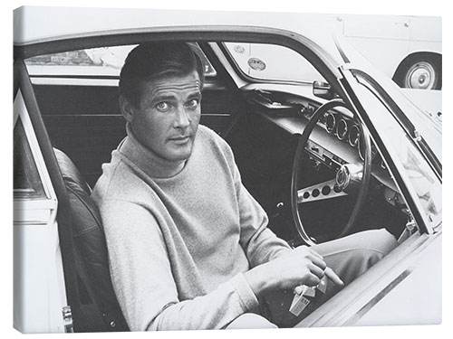 Obraz na płótnie Roger Moore in a Classic Volvo, 1966