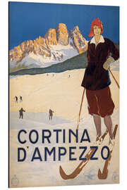 Magnettafel Cortina d'Ampezzo, 1920