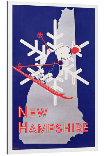 Aluminium print New Hampshire, 1938