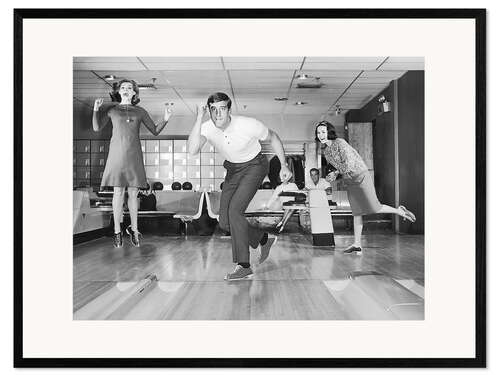 Impressão artística com moldura Bowling Fun