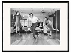Impressão artística com moldura Bowling Fun