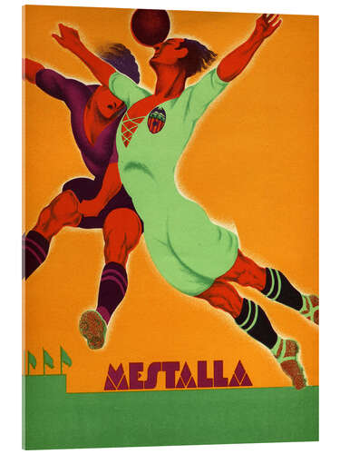 Acrylic print Mestalla Stadium, Football player, 1929