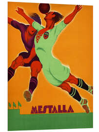 Foam board print Mestalla Stadium, Football player, 1929