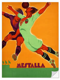 Wandsticker Mestalla Stadion, Fußballspieler, 1929