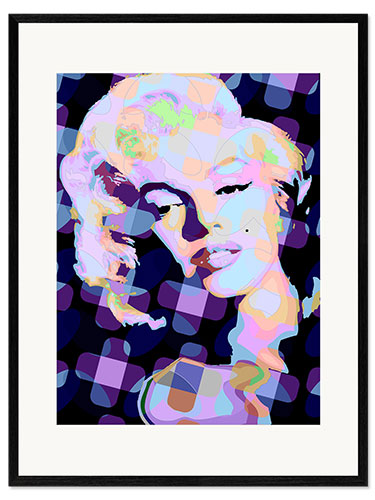 Stampa artistica con cornice Pop Art Marilyn Monroe