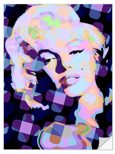 Naklejka na ścianę Pop Art Marilyn Monroe