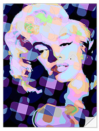 Naklejka na ścianę Pop Art Marilyn Monroe