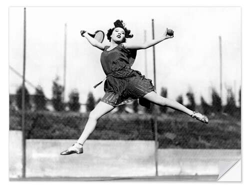 Sticker mural Leaping Tennis Woman, 1927