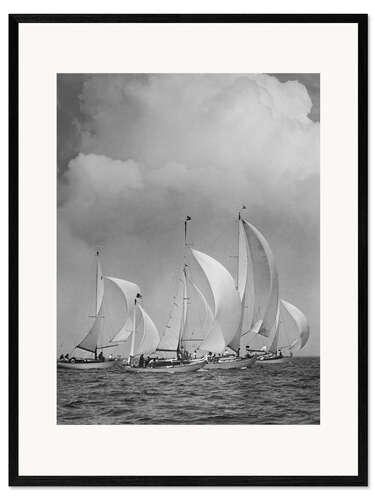 Framed art print Sailboats in the Sea