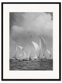 Framed art print Sailboats in the Sea