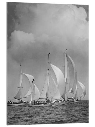 Tableau en plexi-alu Sailboats in the Sea