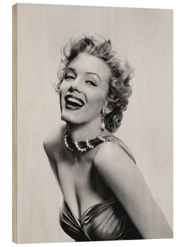 Wood print Marilyn Monroe, 1952