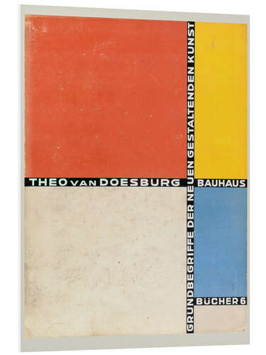 Quadro em PVC Bauhaus Book Cover