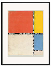 Gerahmter Kunstdruck Bauhaus Buchcover