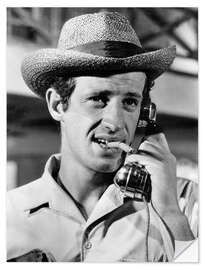 Selvklebende plakat Jean Paul Belmondo, 1964