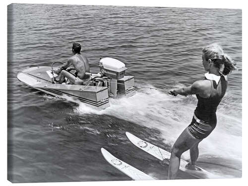 Lerretsbilde Water Ski Girl, 1964