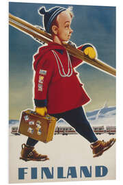 Hartschaumbild Finland Ski, 1957