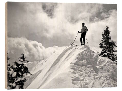 Quadro de madeira A skier on Mount Hood, USA, 1936