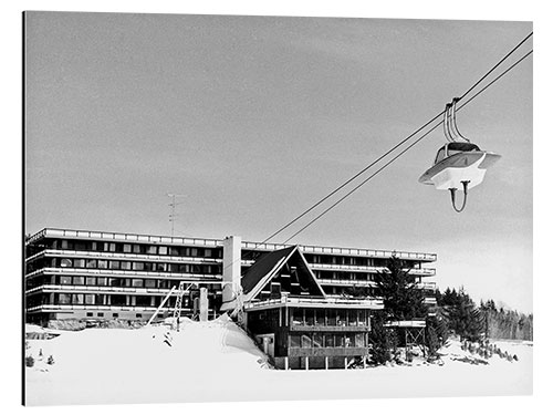 Aluminium print Ski Lift at Vermont's Mount Snow, c. 1962