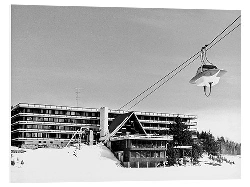 Stampa su PVC Ski Lift at Vermont's Mount Snow, c. 1962