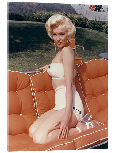 Acrylic print Marilyn Monroe Wearing a Bikini, 1953