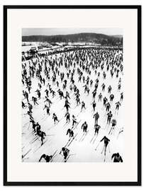 Framed art print Cross Country Ski Race