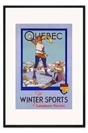 Gerahmter Kunstdruck Quebec for Wintersports