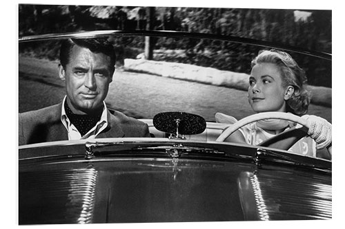 PVC-tavla Cary Grant And Grace Kelly, 1955