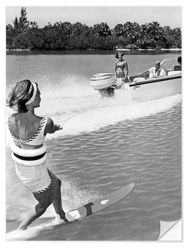 Selvklæbende plakat Slalom Water Skis, USA, 1963