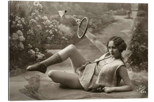 Galleriprint Reclining Woman Playing Badminton, 1910