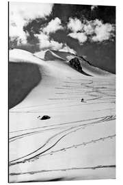 Alubild Skifahren in den kanadischen Rocky Mountains, 1950