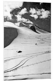 PVC print Skiing In The Canadian Rockies, 1950