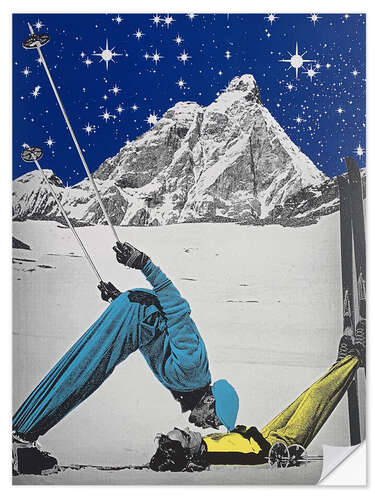Självhäftande poster Ski Paradise, 2021