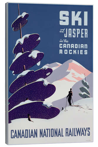 Lærredsbillede Canadian Ski Resort Jasper