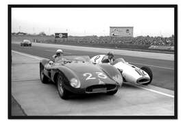 Gerahmter Kunstdruck Avus Rennen in Berlin, 1958