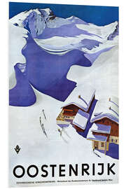 Foam board print Oostenrijk (Austria), 1938