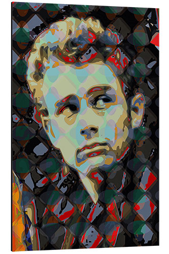 Stampa su alluminio Pop Art James Dean