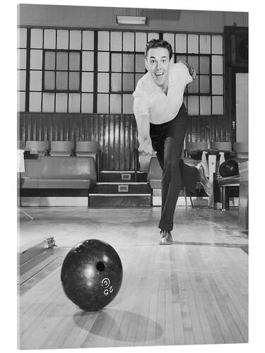 Akrylbilde Man Bowling