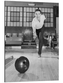 Aluminiumsbilde Man Bowling