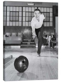 Canvas print Man Bowling