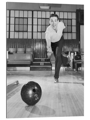 Galleritryck Man Bowling