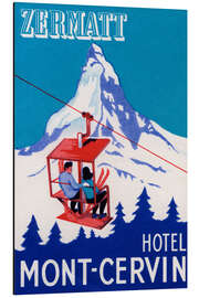 Magnettafel Zermatt in der Schweiz, 1935